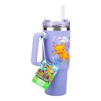 MINECRAFT Sandarus Puodelis su Šiaudeliu | 900 ml