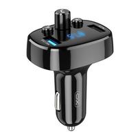 XO transmitter FM BCC02 Bluetooth MP3 Automobilinis įkroviklis 15W juodas