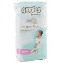 GIGGLES sauskelnės Premium Twin Newborn, 1 dydis, 2-5 kg, 40 vnt.