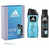 Adidas Ice Dive rinkinys vyrams (150 ml. purškiamas dezodorantas + 250 ml. dušo gelis) - 1 vnt.