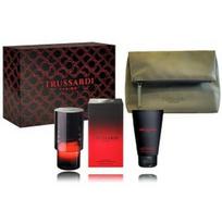 Trussardi Primo rinkinys vyrams (100 ml. EDP + 100 ml. šampūnas / dušo gelis + kosmetinė) - Rinkinys