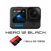 GOPRO HERO12 Black + MicroSD 128GB sporto kamera CHDHX-121-RW / SD128GB