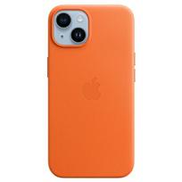 APPLE IPhone 14 / 15 / 13 6.1" Orange Leather Case with MagSafe