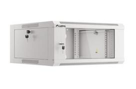 LANBERG 19-inch 4U 600mm server rack cabinet, gray with folding glass doors