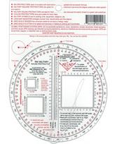Karinis matlankis (Military Protractor) RM PRODUCTS, apvalus