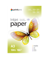 ColorWay PrintPro Photo Paper, 100 sheets | Matte | 190 g/m² | A3