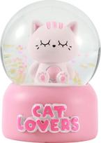 Itotal - Snow globe - Pink Cat