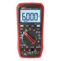Skaitmeninis multimetras, TRMS, CATIII 600V, 600.0mV-1000V AC/DC, VFD, 600.0µA-10A AC/DC, 60.00MOm, 6000µF, 10MHz, -55C~500C, 6000, UNI-T
