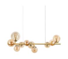 Ideal Lux - LED liustra ant laido PERLAGE 10xG9/3W/230V 81 cm auksinė/dūminė