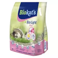 Biokat's Eco Light Fresh Cherry Blossom kraikas katėms, biologiškai suyrantis; 5l