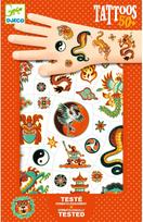 Laikinosios tatuiruotės DJECO Martial Spirit (50+ tattoos)