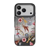 Les Alpes - iPhone 17 Pro Case, Elite Mirror Dark (MagSafe) / Gunmetal