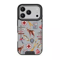 Les Alpes - iPhone 17 Pro Case, Elite Dark (MagSafe) / Gunmetal