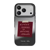 Nothing Changes - iPhone 17 Pro Case, Elite Mirror Dark (MagSafe) / Gunmetal