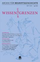 Archiv für Begriffsgeschichte. Band 67,2: Schwerpunkt: Wissen über Grenzen