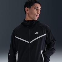 Nike Tech Men's Full-Zip Woven Windrunner Jacket Black - Dydis M (IM7246-010 Striukės)