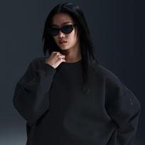 Nike 24.7 ImpossiblySoft Women's Dri-FIT Oversized Crew-Neck Top Black/ Dk Smoke Grey - Dydis S (HQ8193-010 Marškinėliai)