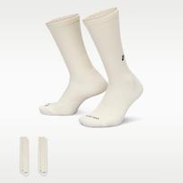 Nike Everyday Cushioned Crew Socks 2-Pack Sail/ Black - Dydis S (FZ3073-133 Kojinės)