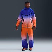 Nike Tech Men's Woven Pants Game Royal/ Safety Orange - Dydis XL (II4634-480 Kelnės)