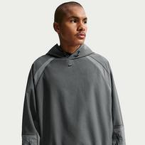 Nike Tech Men's Dri-FIT Shori Knit Utility Hoodie Iron Grey/ Pencil Point/ Black - Dydis L (IF1341-068 Džemperiai)