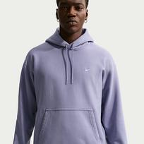 Nike Solo Swoosh Men's Pullover Hoodie Iron Purple/ White - Dydis XS (HV1082-506 Džemperiai)