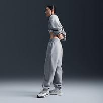 Nike Sportswear Phoenix Fleece Women's High-Waisted Oversized Sweatpants Dark Grey Heather/ Sail - Dydis XXL (FZ5996-063 Kelnės)