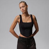 Jordan Flight Club Women's Corset Black/ Black - Dydis 8 (IF1127-010 Marškinėliai)