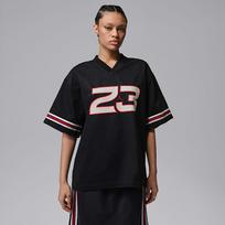 Jordan Flight Women's Woven Jersey Top Black - Dydis XL (IF1036-010 Marškinėliai)