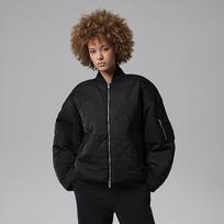 Jordan Flight Women's Quilted Renegade Jacket Black/ Black/ Black - Dydis L (IF1050-010 Striukės)
