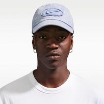 Nike Club Unstructured Denim Patch Cap Work Blue/ Work Blue - Dydis L/XL (IH8777-486 Kitos kepurės)