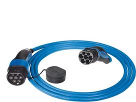 Įkrovimo kabelis automobiliams Mennekes Mennekes Mode 3, type 2, 32A, 3PH (blue/black, 7.5 meters) | 36247 | 4015394272847