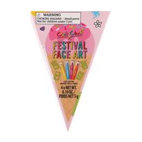 CHIT CHAT FESTIVAL FACE ART kreidelės piešimui ant veido ir kūno (4 vnt.)