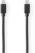 Nedis Nedis CCGB37504BK20 kabel DisplayPort 2 m Mini DisplayPort Black | CCGB37504BK20 | 5412810322237