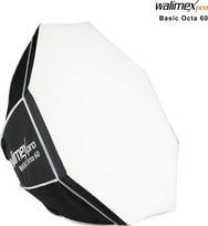 Walimex pro Softbox Octagon 60cm, um 360° drehbar, inkl Front- und Zwischendiffusor, Transporttasche, Bowens Adapter, ideal für Produkt- und Peoplefotografie (1023419)