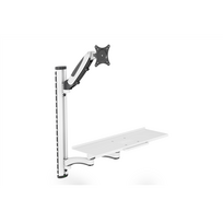 Sieninis laikiklis Digitus DA-90451 32" pasukamas, svoris iki 8 kg baltas/juodas