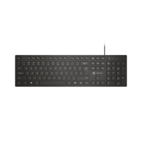 Klaviatūra Natec Herring USB-ANKL-2341 laidinė US juoda USB