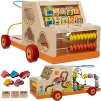 Edukacinis medinis automobilis - rūšiuoklis 7in1