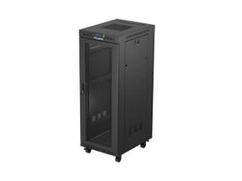 LANBERG 19-inch 32U standing rack cabinet with perforated door and LCD, black (flat pack)
