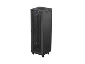 LANBERG 19-inch 37U standing rack cabinet with 600x600 perforated door and LCD, black (flat pack)
