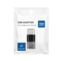 Micro USB to Type C Adapter - Blue Star - black