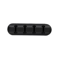 Blue Star PJ-OCZ23 silicone self-adhesive cable organizer - black (1 pc.)