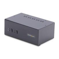 StarTech.com 2-Port Dual-Monitor DisplayPort KVM Switch, 4K 60Hz, 2x USB 5Gbps Hub Ports, 2x USB 2.0 HID Ports, Hotkey and Push-Button Switching, TAA Compliant—ESD Level 3 Protection