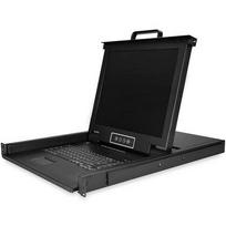 StarTech.com 8-Port Rackmount KVM Console with 6ft Cables - Integrated KVM Switch with 17" LCD Monitor - Fully Featured 1U LCD KVM Drawer - OSD KVM - Durable with 50,000 MTBF - USB + VGA Support