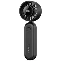 USAMS Hand fan, Mini ZB352, 1200mAh, folding, black