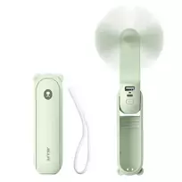 Jisulife Handheld Fan Life8 Mini Portable USB Fan with 2000mAh Power Bank and Flashlight – Green