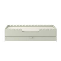 Book Nook Montessori Sage Lova 80x160 su stalčiumi
