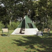 Tipi palapinė su stogu Žalia 383 x 338 x 217 cm tafta