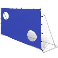 Futbolo vartai su treniruočių sienele 240x92x150cm plienas