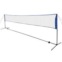 Badmintono tinklas su plunksninukais 600x155 cm