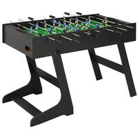 Sulankstomas stalo futbolo stalas 121x61x80cm juodas